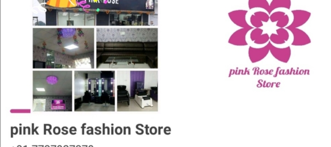 Visiting card store images of pink Rose fashion Store 