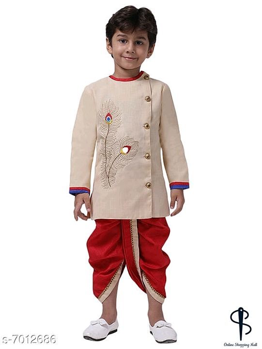 Ahhaaaa Kids Ethnic Festive and Party Wear Cotton Kurta and Dhoti Pant Set for Baby boys  uploaded by Online shopping mall  on 10/24/2020