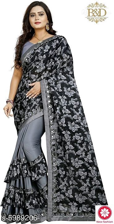 Catalog Name:*New Attractive Women's Sarees*
Saree Fabric: Sana Lycra Silk
Blouse: Separate Blouse P uploaded by Prana collection  on 10/24/2020