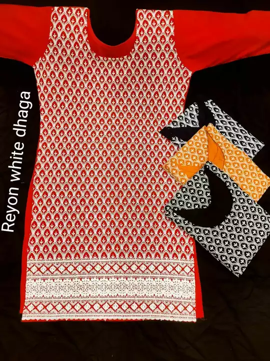 Embroidery Work Cotton and Reyon and Khadi kurti  uploaded by Angel Boutique on 5/5/2022