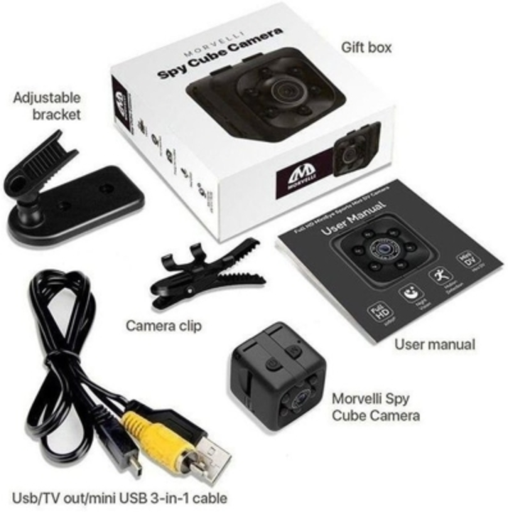 OJXTZF SQ11 Hd 1080p Mini Camera 6 Leds Wide View Built-in Mic Portable Camera Video Recorder for Ho uploaded by ALLIBABA MART on 5/5/2022