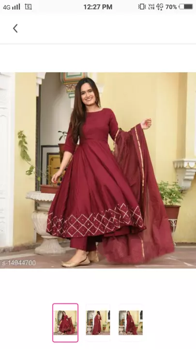 Anarkali kruti with duptta  uploaded by Beauty products company  on 5/5/2022