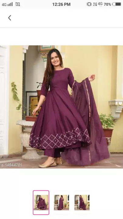 Anarkali kruti with dupptta  uploaded by business on 5/5/2022