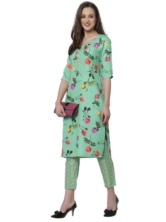 Post image Trendy kurti with pant with lowest rate