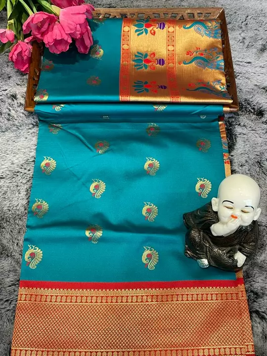 Post image ⭐️*CODE :- MS - 105*⭐️
🍁 *Beautiful Art Silk Jacquard Border Saree With Unstitched Blouse For Women Wedding Wear Party and running use also* 🍁
⭐️*FABRIC : SOFT LICHI SILK*⭐️
⭐️DESIGN : BEAUTIFUL RICH PALLU AND JACQUARD WORK ON ALL OVER THE SAREE.⭐️
👉🏼BLOUSE - CONTRAST EXCLUSIVE JACQUARD BORDER.  *Best Rate :-749/- Free Shipping*100% PREMIUM QUALITY 👌