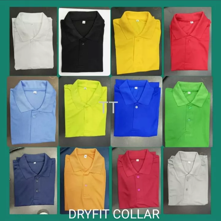 Post image Dryfit caller tshirt 165rs only minimum order 100 pcs