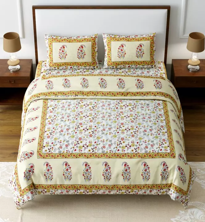 Pure Cotton Jaipuri Bedsheets uploaded by BEDCOOUTURE@ on 5/5/2022