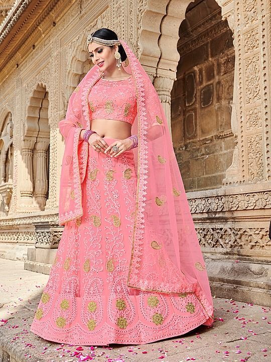 Designer silk embroidery lehenga uploaded by Just Royal touch on 10/24/2020