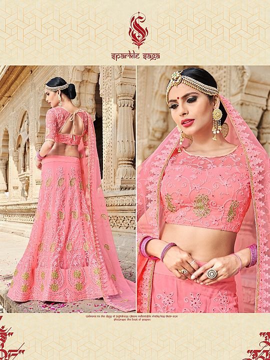 Designer silk embroidery lehenga uploaded by Just Royal touch on 10/24/2020
