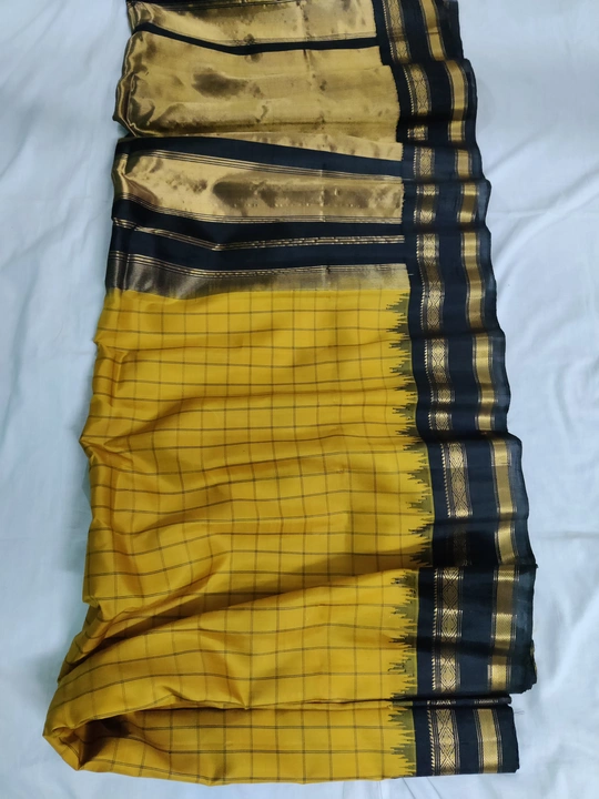 Gadwal handloom sarees  uploaded by Gadwal sarees collection on 5/6/2022