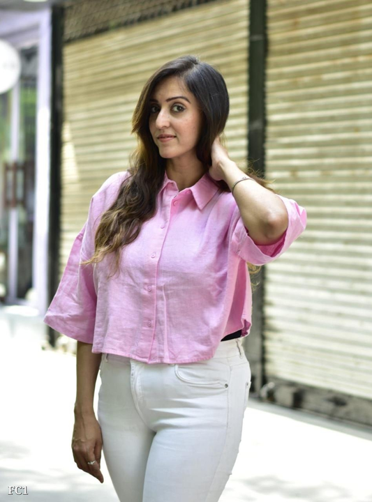 Post image Cod availableBABY PINK LOOSE FIT LINEN SHIRT ₹399 ONLY FREE SHIPPINGFor prepaid 350₹ free shippingAVAILABLE ONLY IN PLUS SIZES Sizes Available: XL44 XXL46 3XL48 4XL50 5XL52 bust sizes  Material: Linen Tentative delivery by courier in 7-8 working days Slight camera color difference might be there