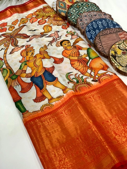 Post image ❤️‍🔥Pratibha Soft Banarasi Silk Kalamkari Block Print Designe Party Wear Saree❤️‍🔥🔹We take pride and excited to introduce these royal ethnic sarees to you🔹
🥳It's highly handpicked and designed exclusively just for you🥳Exult this festival/wedding season with these incredible weaved pure Soft Banarasi silk sareesthat is high in quality and weaving all over the body with Zari work And majestic contrast Kalamakri Designe Print and royal ombre kinda pallu.It pairs with a contrasting blouse with a border to make them look even more classic and graceful.Saree Cut: 5.50 mtSaree Blouse: 0.80 mt|| Easy Hand Wash || || 100% Quality assurance Item ||
PRICE:- 1450/-SHIPPING FREE