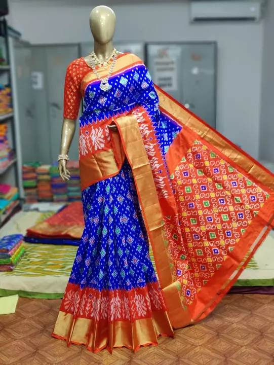 Ikkat silk saree uploaded by business on 5/6/2022