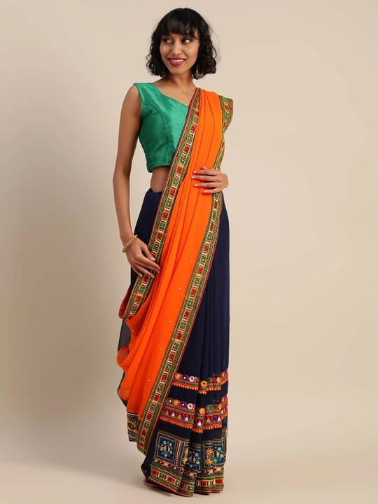 Pretty Embroidered Georgette Saree uploaded by Digital Fashion Trends on 5/6/2022