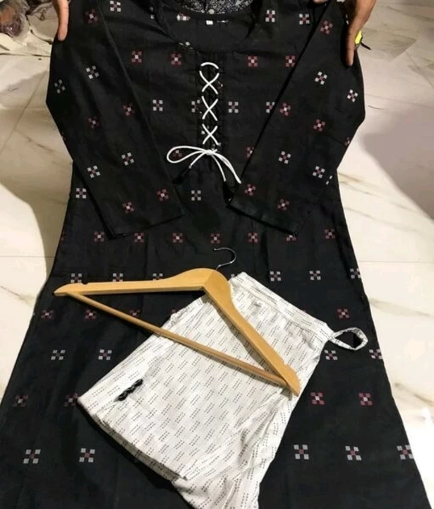 Kurti set with pants uploaded by business on 5/6/2022