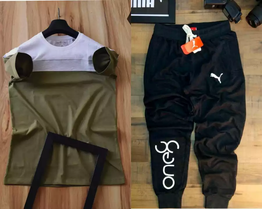 PREMIUM QUALITY MENS TEES & TRACKPANTS COMBO uploaded by business on 5/6/2022