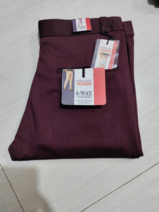 Four way lycra mens pant  uploaded by R B Traders on 5/6/2022