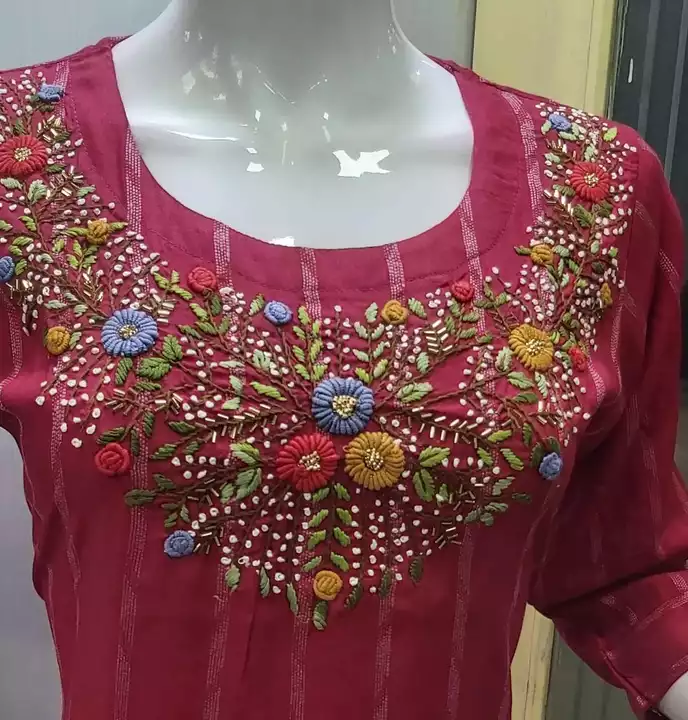 Hand worked Cotton kurtis uploaded by business on 5/6/2022