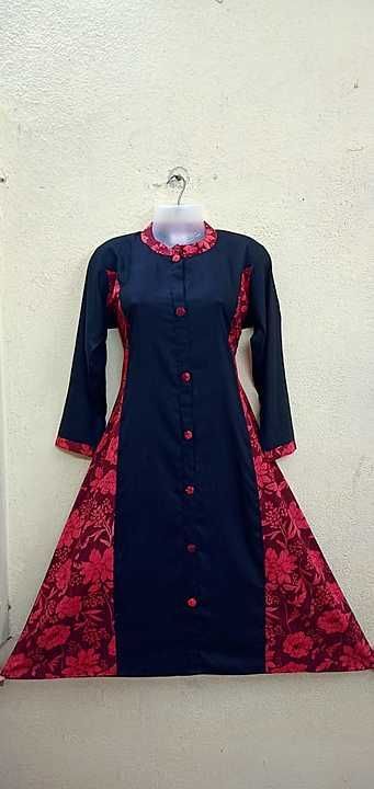 Reyon Anarkali kurti  uploaded by business on 10/24/2020