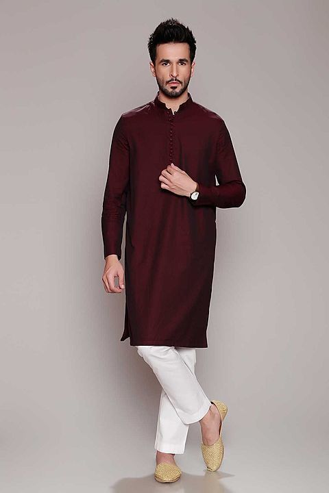 Plain kurta - payjama uploaded by Memory suit tailor on 10/24/2020
