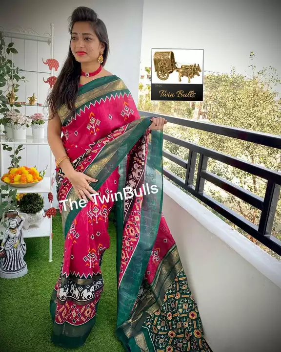 Cotton linen sarees uploaded by Bloom Boutique on 5/7/2022