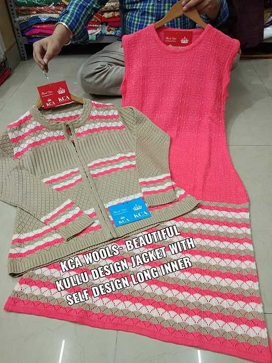 *KCA Wools- Beautiful Knitting Krotia Jacket with Kullu Long Inner*

*Pure Wool Super Soft Knitting  uploaded by business on 10/24/2020
