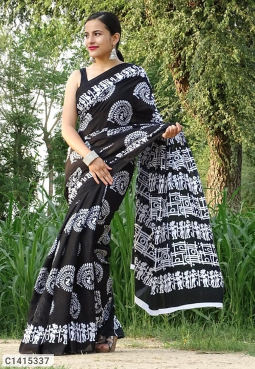 *Catalog Name:* Gorgeous Jaipuri Printed Cotton Mulmul Sarees uploaded by Pratiksha Online shopping on 5/7/2022