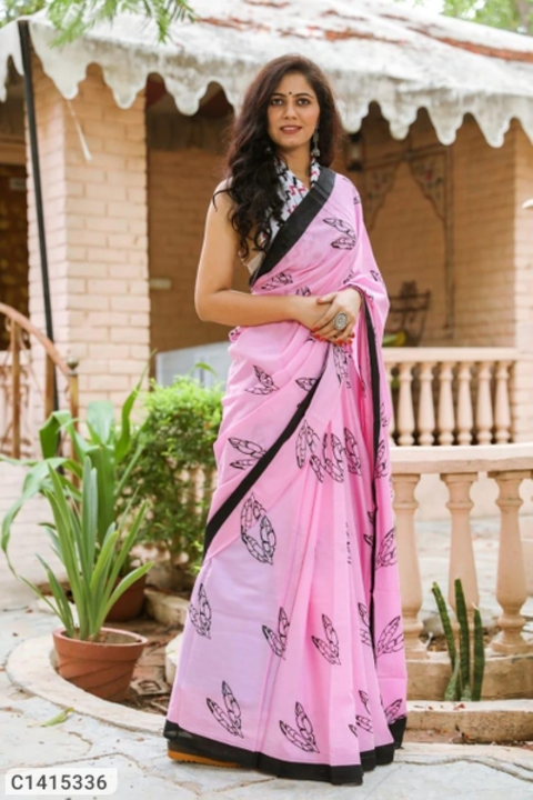*Catalog Name:* Gorgeous Jaipuri Printed Cotton Mulmul Sarees uploaded by business on 5/7/2022