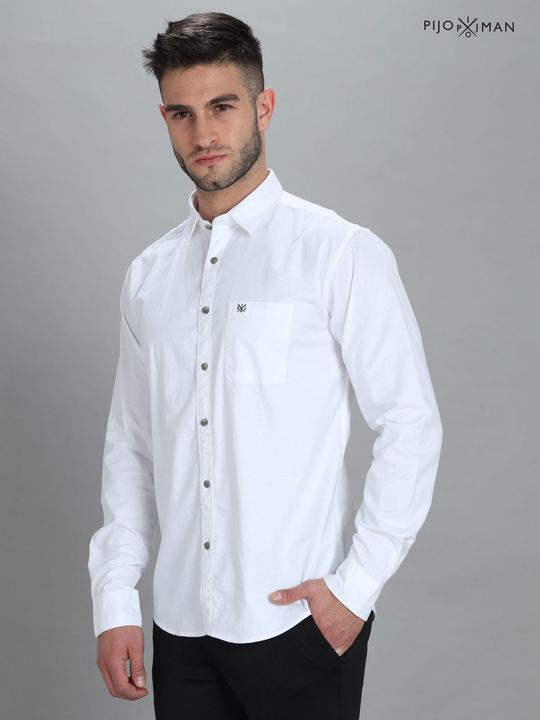 Pijoman oxford lycra plain shirts uploaded by business on 5/7/2022