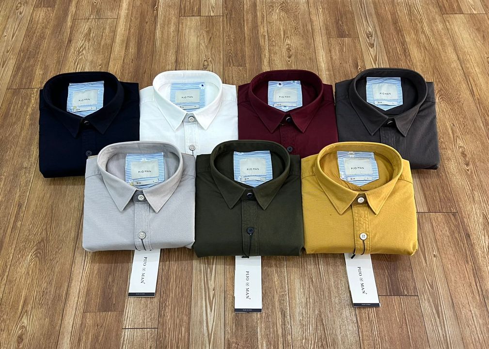 Pijoman oxford lycra plain shirts uploaded by Sunshine clothing on 5/7/2022