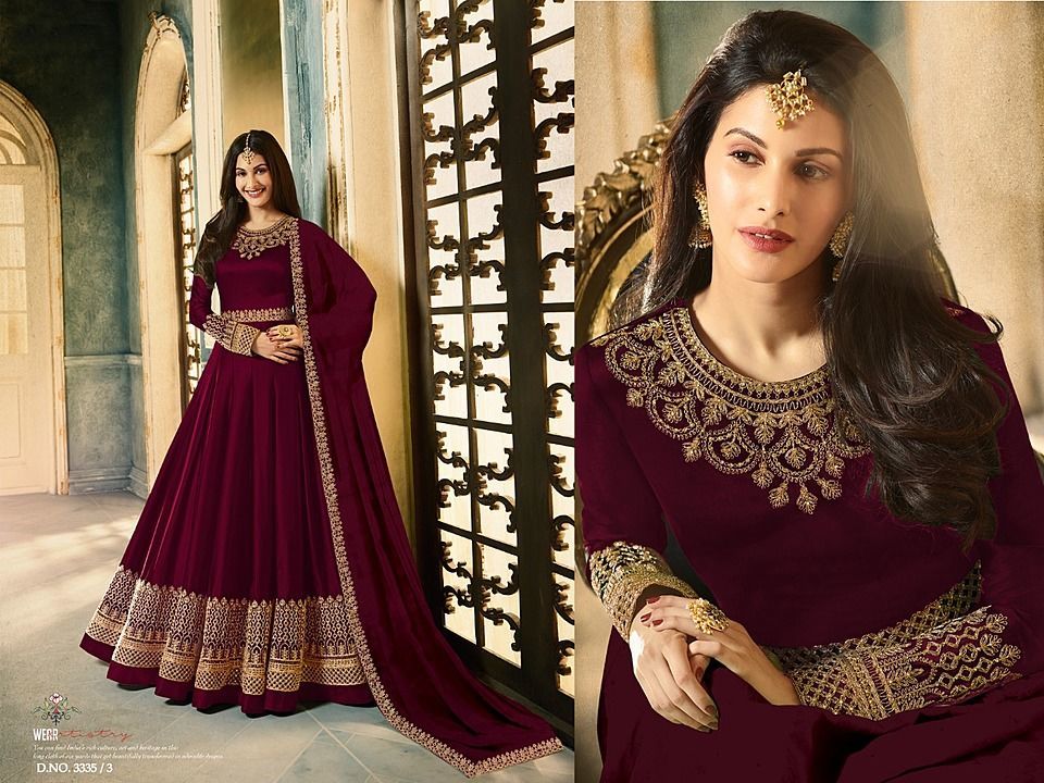 Rangoli Heavy Embroidery Suit uploaded by Deval Creations on 10/24/2020