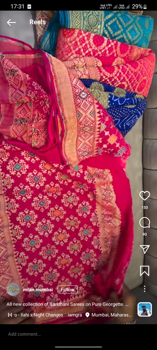 Post image I want 1 pieces of I want heavy Bandhej saree. Below is sample image..
