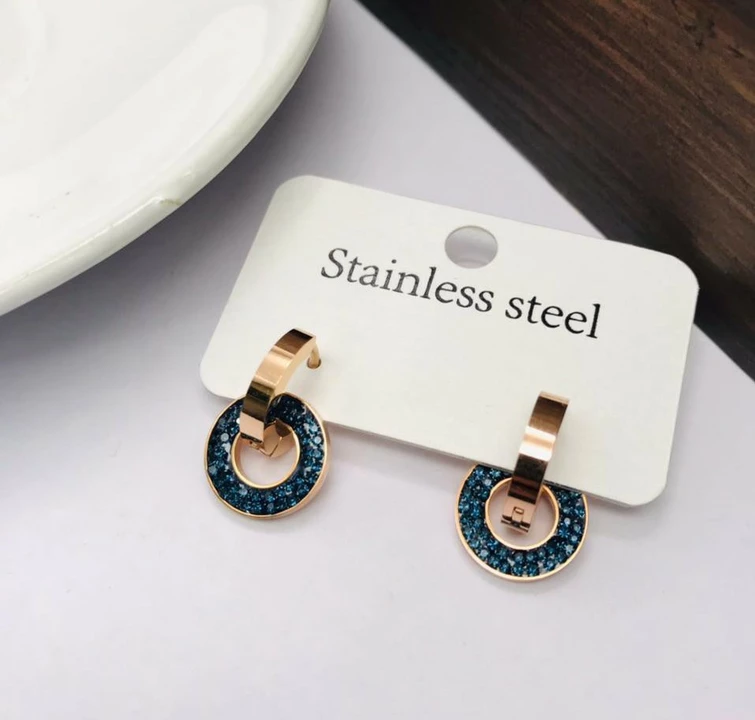 Post image Premium Quality Stainless Steel Jewellery!!!!Waterproof EarringTwo in one earring.
