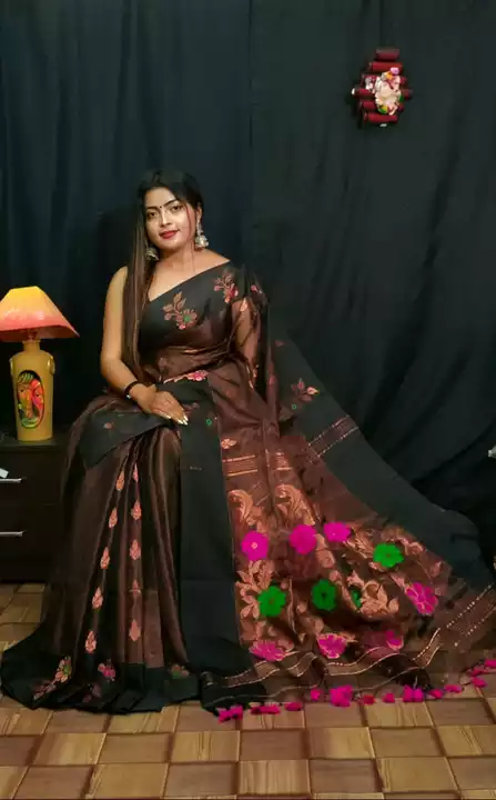 Pure maslin handloom saree good quality uploaded by Swapna sharee chenter 🥰❤🙏 on 5/7/2022