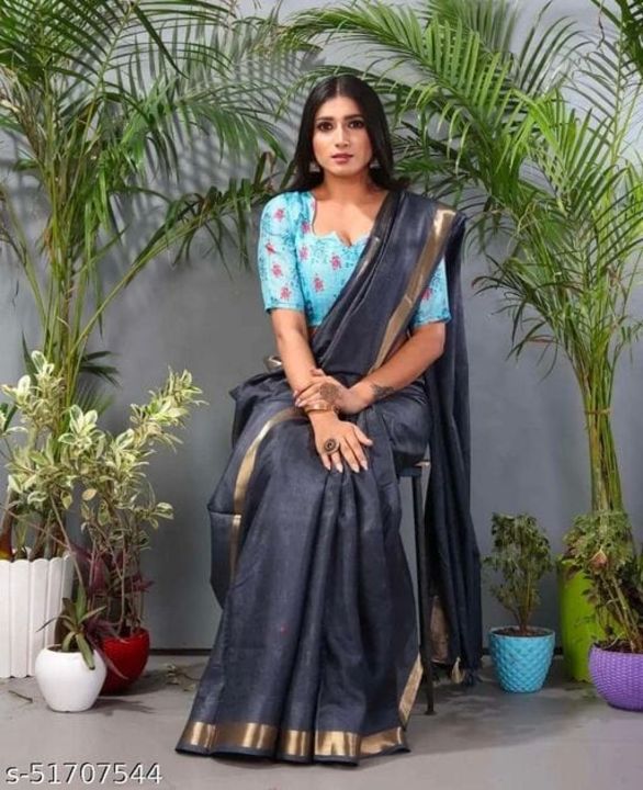 Post image Let’s Wear #ethicallymade✅
.
💙 *Beautifully Crafted Jaisree silk Saree collection*💙

 🌿Stripped pattern🌿
💯% Natural Dye✔️
💯% weaving pattern✔️

Fabric: Jaisree viscose 🌿

Length: 6.5 Meters
Blouse Piece: running

*Price: 94,