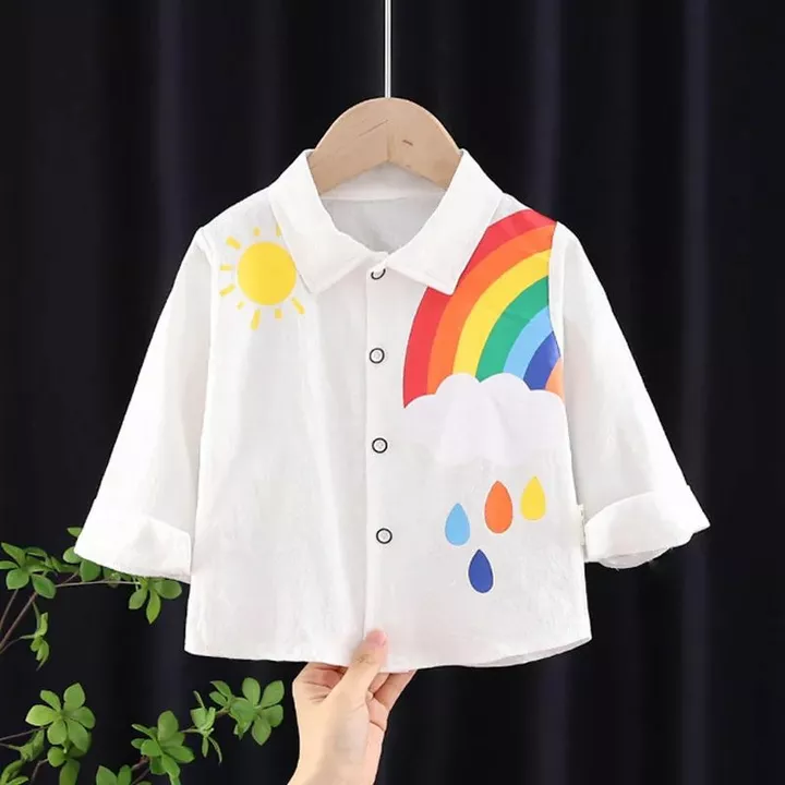 *Full sleves rainbow shirt*

✡️Size- free til 36bust
✅length-18

♣️ Fabric-cotton


📦Ready to dispa uploaded by business on 5/8/2022