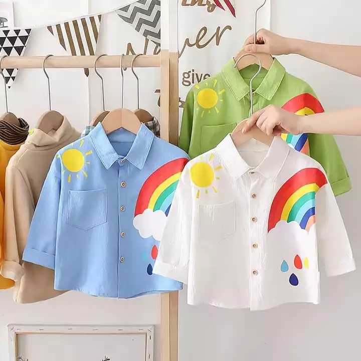*Full sleves rainbow shirt*

✡️Size- free til 36bust
✅length-18

♣️ Fabric-cotton


📦Ready to dispa uploaded by business on 5/8/2022