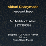 Business logo of Akbari Readymade