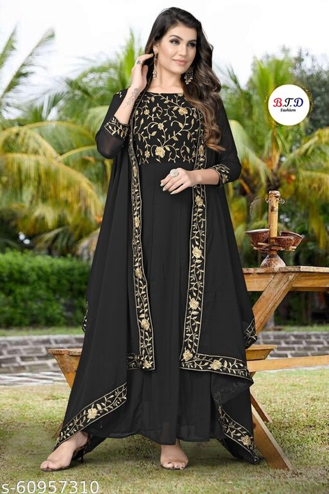 Beautiful Black Gown With Dupata uploaded by business on 5/9/2022