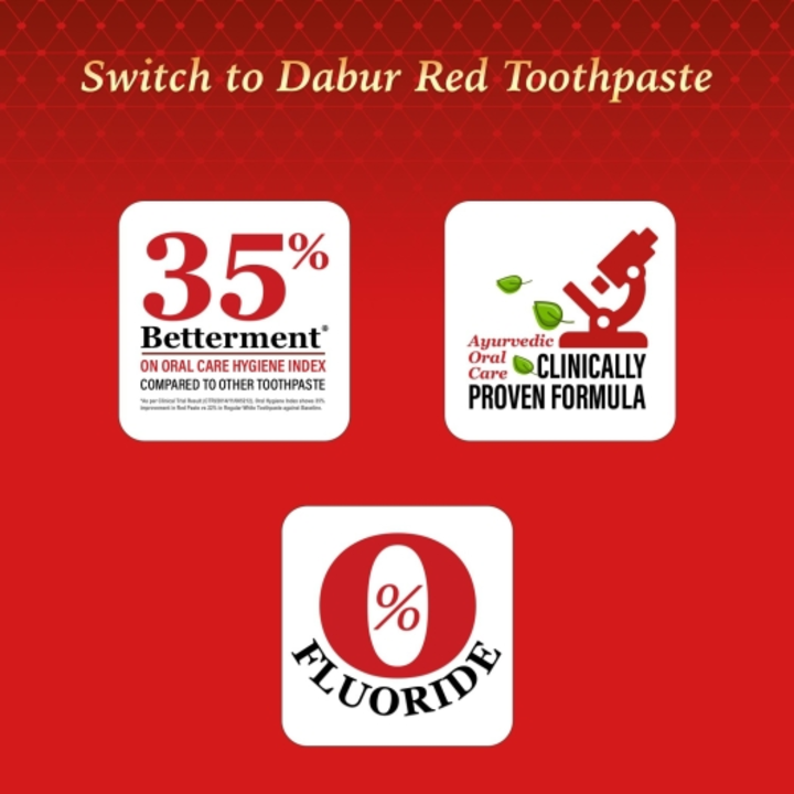 Dabur Red Toothpaste
 uploaded by Wow_trendy_collection  on 5/9/2022