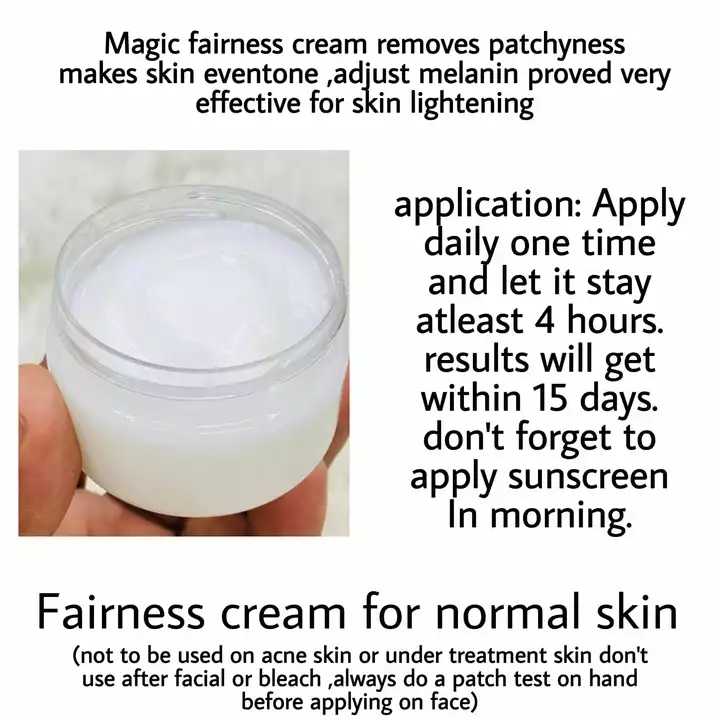 Skin whitening cream 50 gm for more details msg me on uploaded by CustomizedMe apparels on 5/9/2022