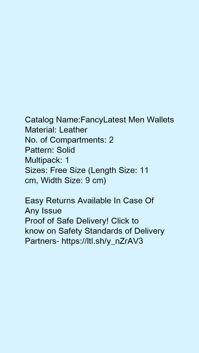 *Fancy Latest Men Wallets* uploaded by Raj369Amezing products on 5/9/2022
