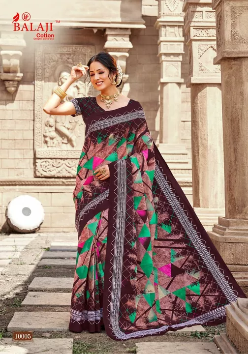 Post image Pure cotton sarees with blouse Rs.550 only