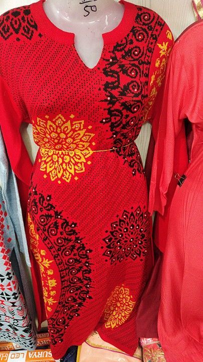 Daffodil woolen kurti uploaded by Vedanshi Garments on 10/25/2020