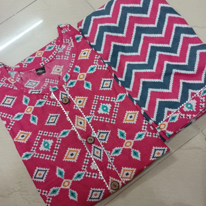 Post image Cotton Kurti with Pant. Only for quantity order. 9680827552 what's app