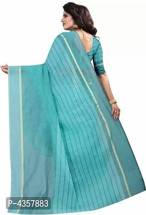 Beautiful cotton saree with blause piece  uploaded by Smart Fashion  on 10/25/2020