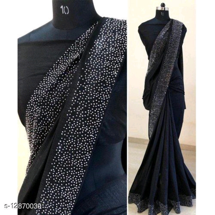 Diamond work silk saree uploaded by business on 5/9/2022