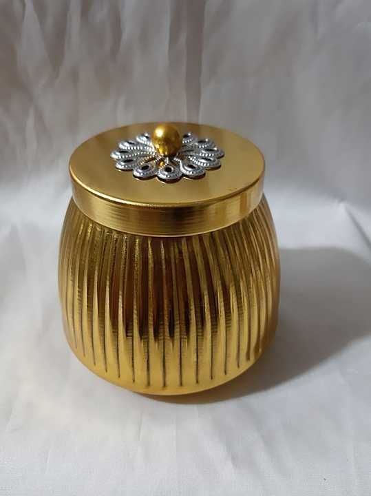 Iron metal lond dry fruit gold salayi pot uploaded by Ats enterprises on 10/25/2020