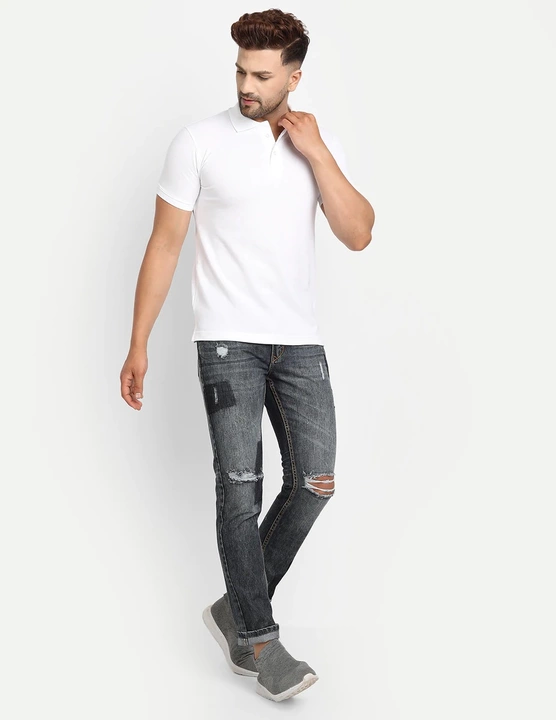 White polo collar Tshirt  uploaded by The Perfect Fashion  on 5/10/2022