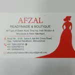 Business logo of AFZAL READYMADE